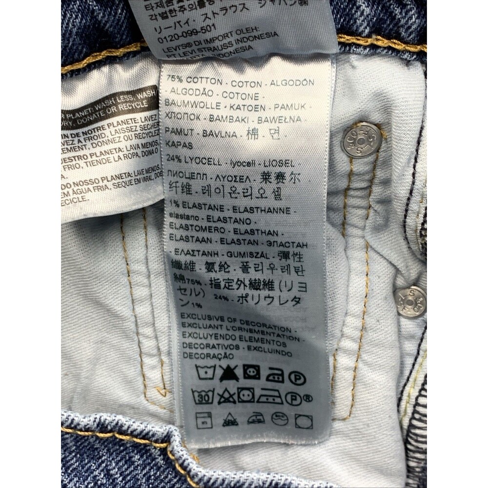 Levi's 541 Denim Jeans Men's Athletic Taper Blue Distressed Broken In Size 30X30 - Picture 15 of 16